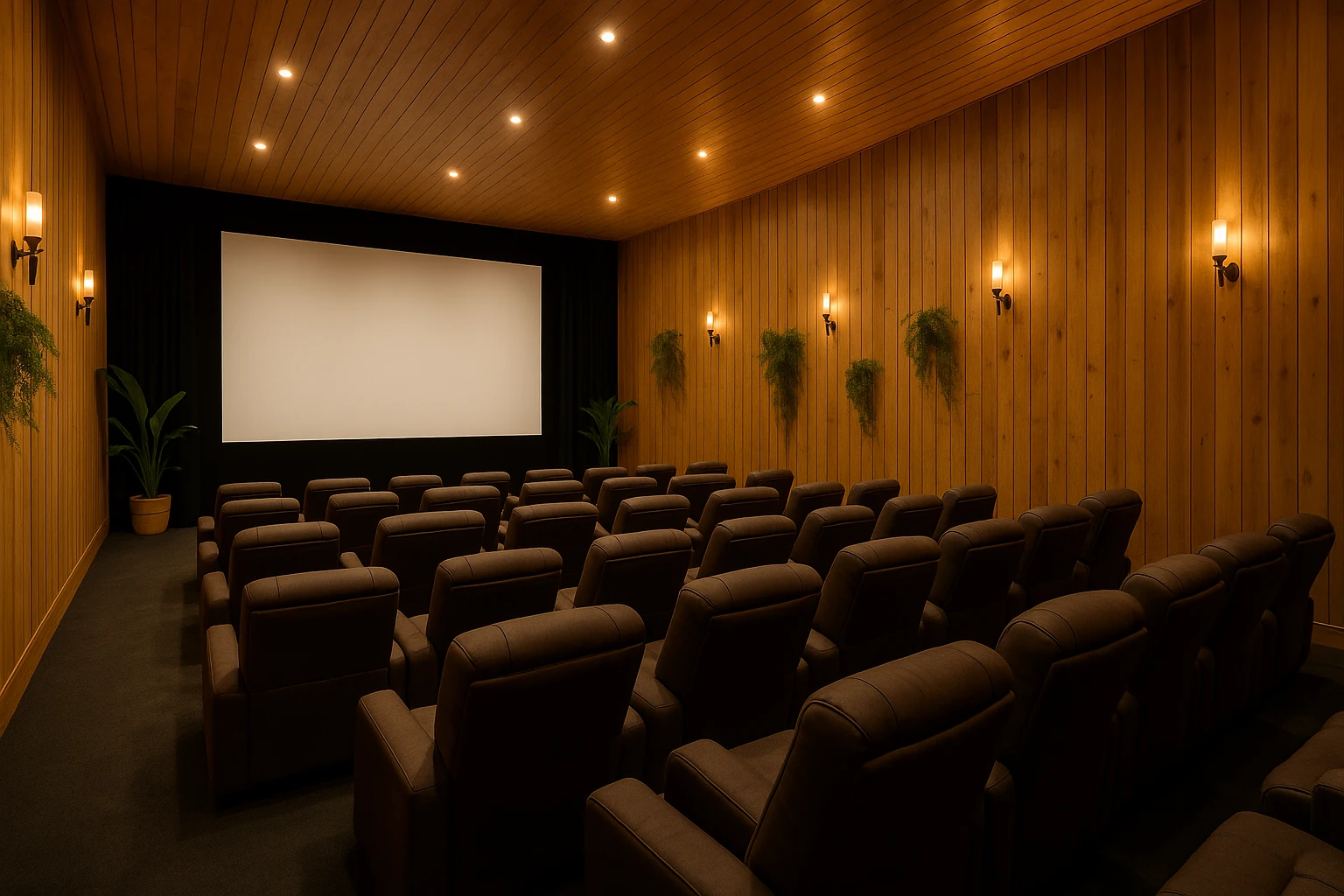 Treehouse indoor cinema